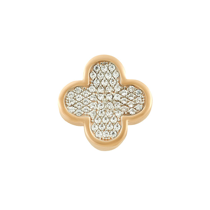 Подвеска из золота 585 пробы c фианитами