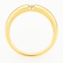 Кольцо из желтого золота 750 пробы c 1 бриллиантом Л63017736 фото 3