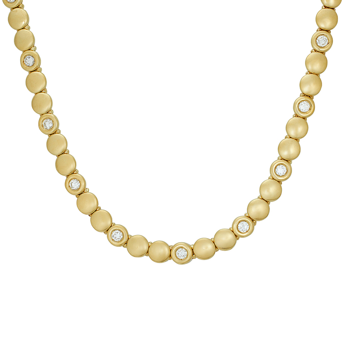 Колье из золота 750 пробы c бриллиантами, Л 0909 3386 за 859000