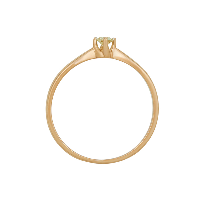 Кольцо из золота 585 пробы c бриллиантом, Л 4508 3050 за 18400