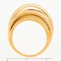 Кольцо из комбинированного золота 750 пробы c 55 бриллиантами Л33084335 фото 4