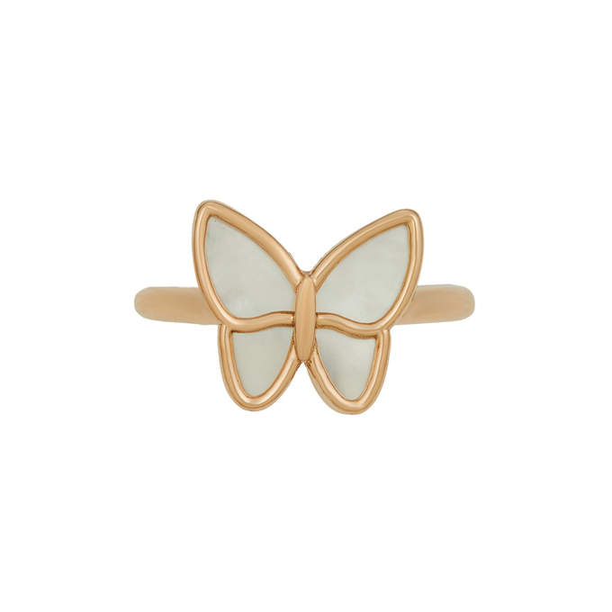 Кольцо из золота 585 пробы c перламутром, Л 2811 7979 за 21680