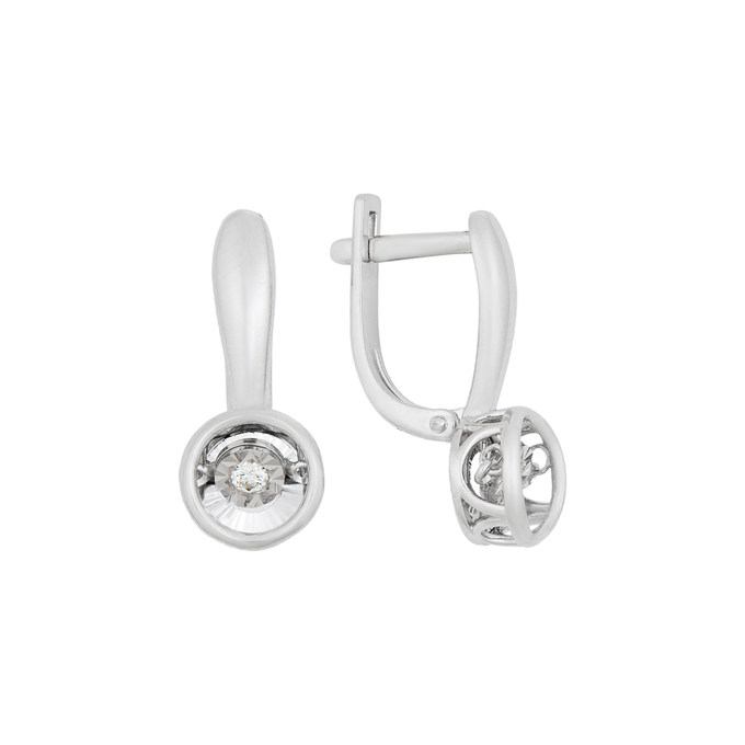 Серьги из золота 585 пробы c бриллиантами, К 0000 5134 за 45800