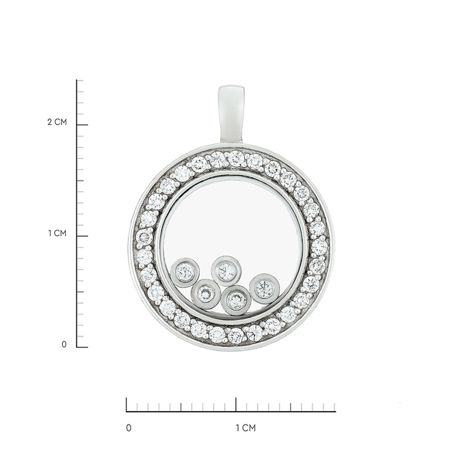 Подвеска из золота 585 пробы c бриллиантами, Л 2812 0802 за 67000