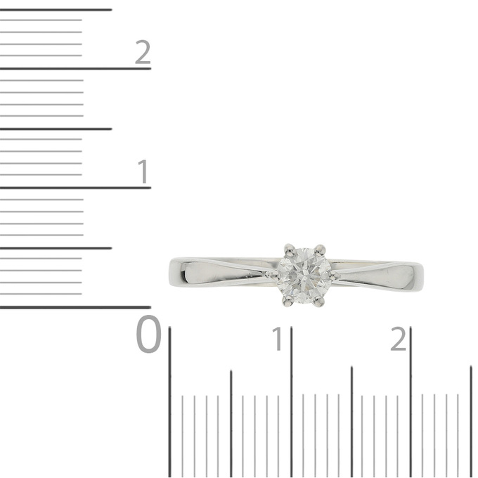 Кольцо из белого золота 585 пробы c 1 бриллиантом, Л 5802 2175 за 79600