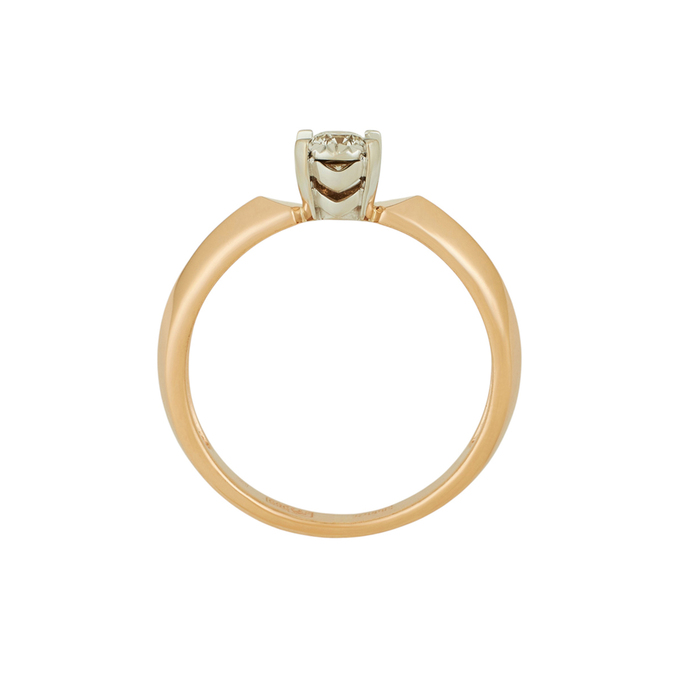 Кольцо из золота 585 пробы c бриллиантом, Л 2812 0610 за 50800