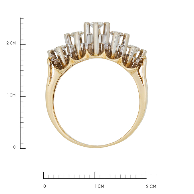 Кольцо из золота 585 пробы c бриллиантами, Л 2811 7940 за 76500