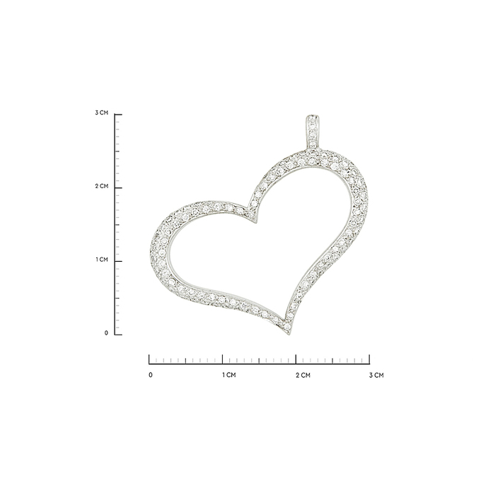Подвеска из золота 585 пробы c бриллиантами, Л 2811 9573 за 42900