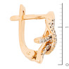 Серьги из красного золота 585 пробы c 48 бриллиантами
