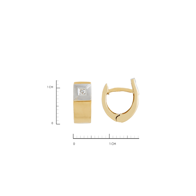 Серьги из золота 750 пробы c бриллиантами, Л 3014 1810 за 44400