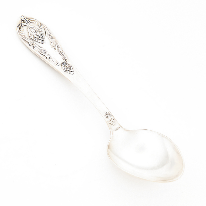 Ложка кофейная серебро, 875, 1 к.,35,01 гр. (чистый вес 35,01 гр.) 2 шт