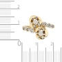 Кольцо из комбинированного золота 750 пробы c 8 бриллиантами 102573 фото 4