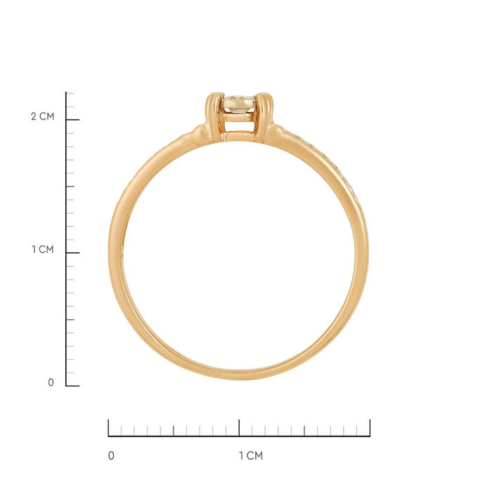 Кольцо из золота 585 пробы c бриллиантами, Л 6202 0785 за 33200