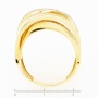 Кольцо из желтого золота 585 пробы c фианитами Л37052265 фото 4
