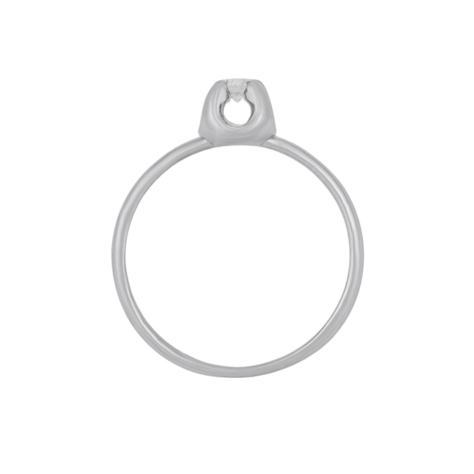 Кольцо из золота 585 пробы c бриллиантом, Л 2213 0684 за 26000