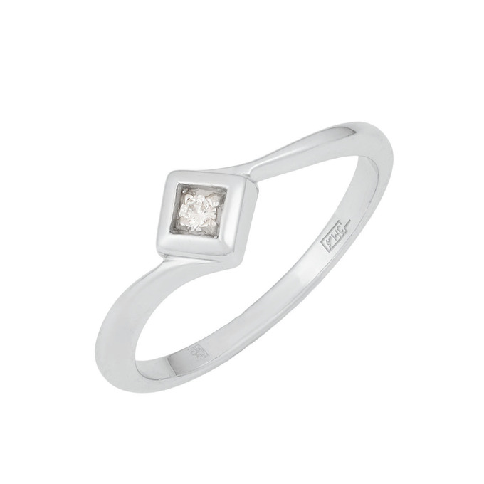 Кольцо из золота 585 пробы c бриллиантом