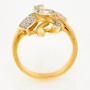 Кольцо из желтого золота 750 пробы c 32 бриллиантами Л31104375 фото 3