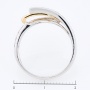 Кольцо из комбинированного золота 585 пробы c 28 бриллиантами Л45058413 фото 4