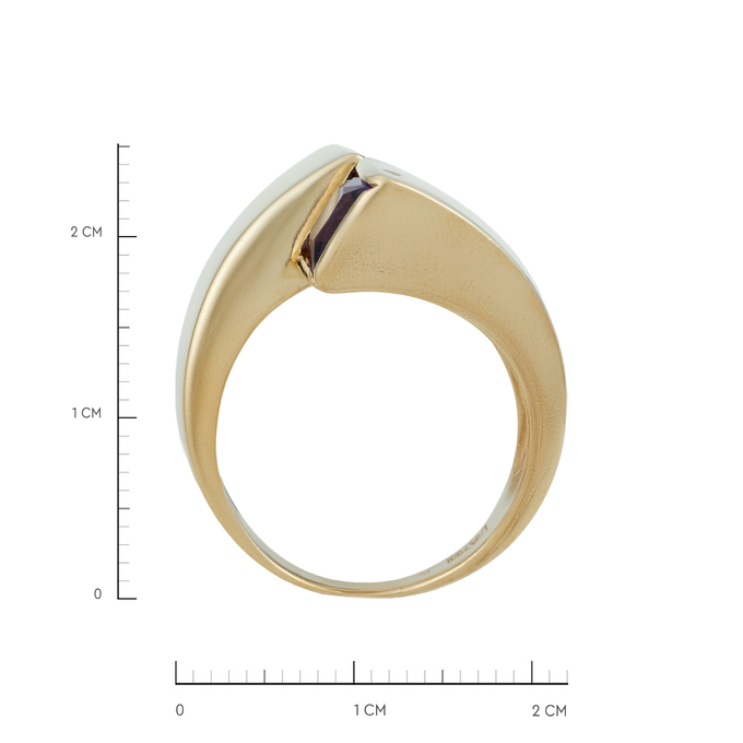 Кольцо из золота 750 пробы c аметистами, Л 2812 2399 за 110000