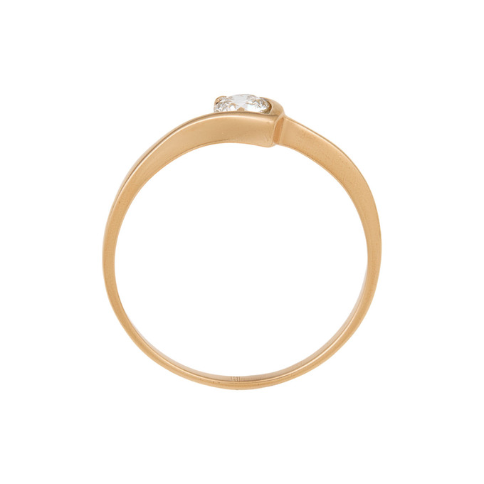 Кольцо из золота 585 пробы c бриллиантом, Л 5104 2202 за 24700