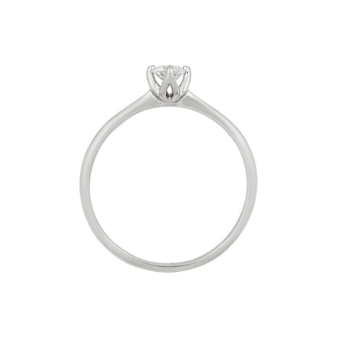 Кольцо из золота 585 пробы c бриллиантом, Л 0808 8592 за 27120