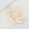 Серьги из золота 585 пробы c фианитами