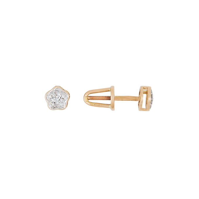 Серьги из золота 585 пробы c бриллиантами, Л 0514 7900 за 12720
