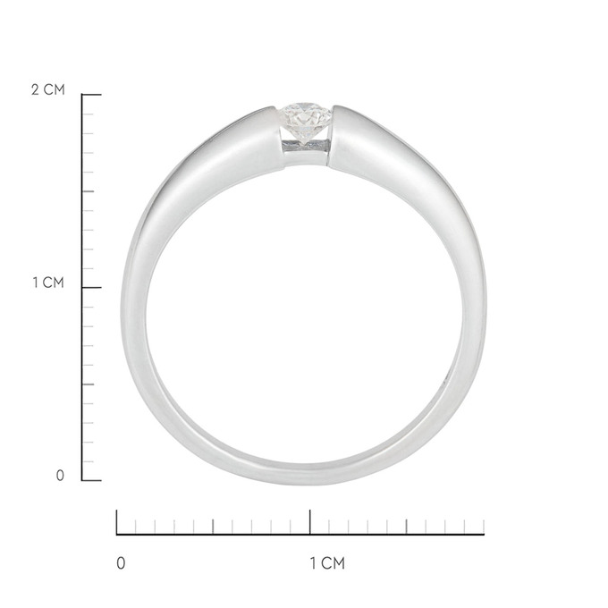 Кольцо из золота 585 пробы c бриллиантом, Л 4609 3055 за 39900