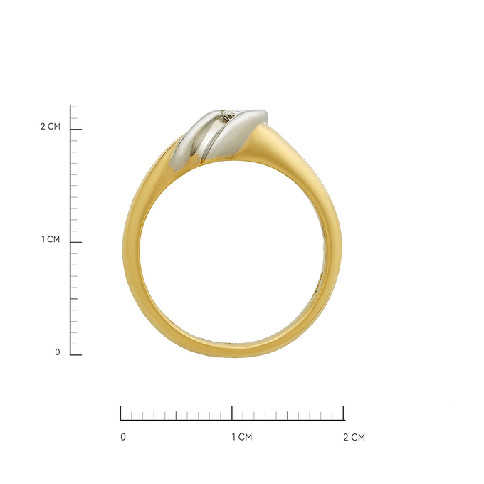 Кольцо из золота 750 пробы c бриллиантом, Л 5702 8181 за 99750