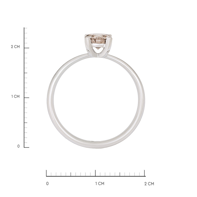 Кольцо из золота 585 пробы c бриллиантом, Л 2812 2041 за 111120