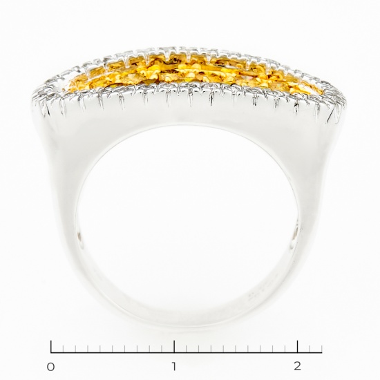 Кольцо из белого золота 750 пробы c 53 бриллиантами, Л58027645 за 104600