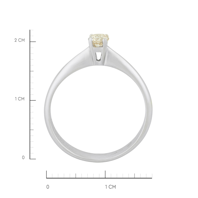 Кольцо из золота 750 пробы c бриллиантом, Л 5104 2015 за 42320