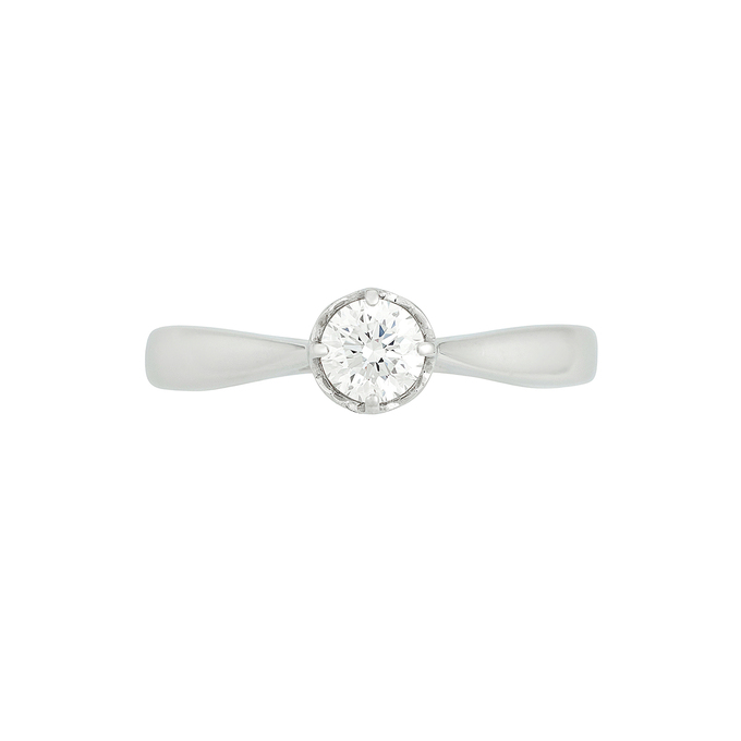 Кольцо из золота 585 пробы c бриллиантом, Л 3606 4961 за 109200