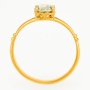 Кольцо из желтого золота 585 пробы c 1 бриллиантом Л06113231 фото 3