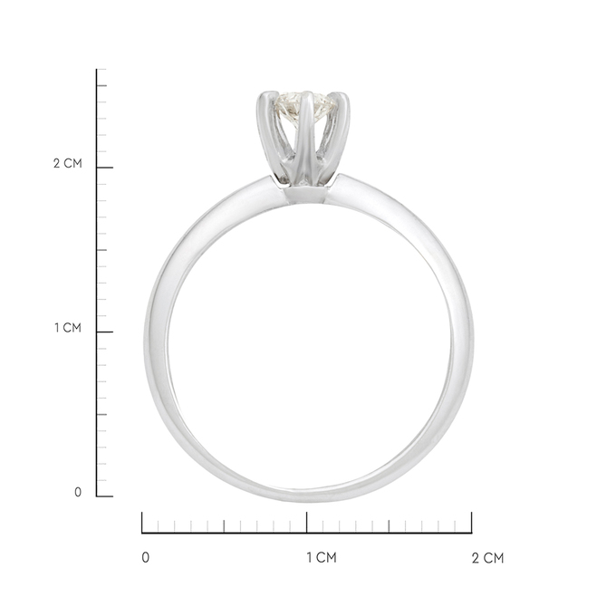 Кольцо из золота 585 пробы c бриллиантом, Л 5103 0105 за 59200
