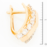 Серьги из золота 585 пробы c фианитами