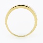 Кольцо из комбинированного золота 585 пробы c 29 бриллиантами Л09099712 фото 3