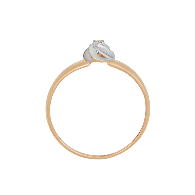 Кольцо из золота 585 пробы c бриллиантом, Л 6302 5258 за 13520