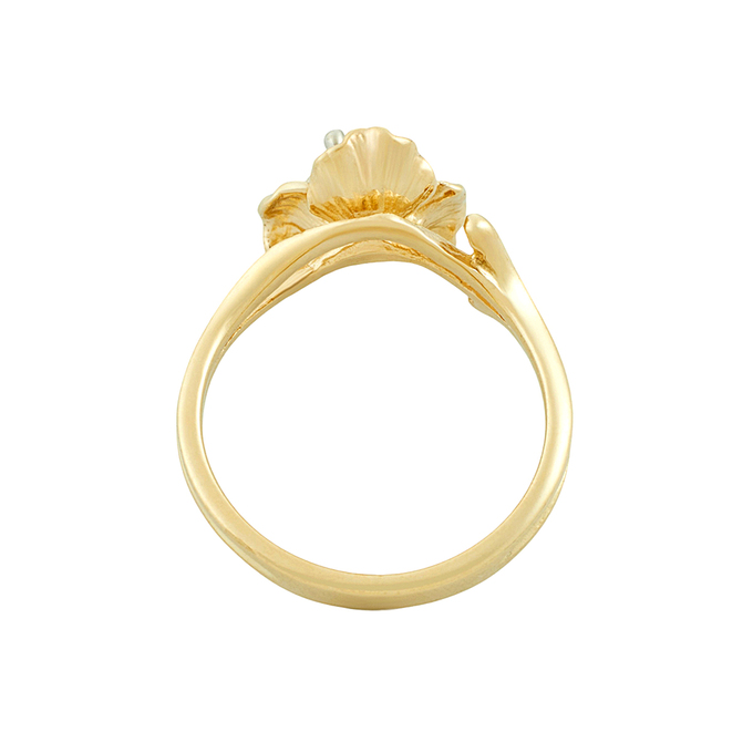 Кольцо из золота 585 пробы c бриллиантом, Л 2812 2002 за 45600