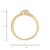 Кольцо из золота 750 пробы с бриллиантом