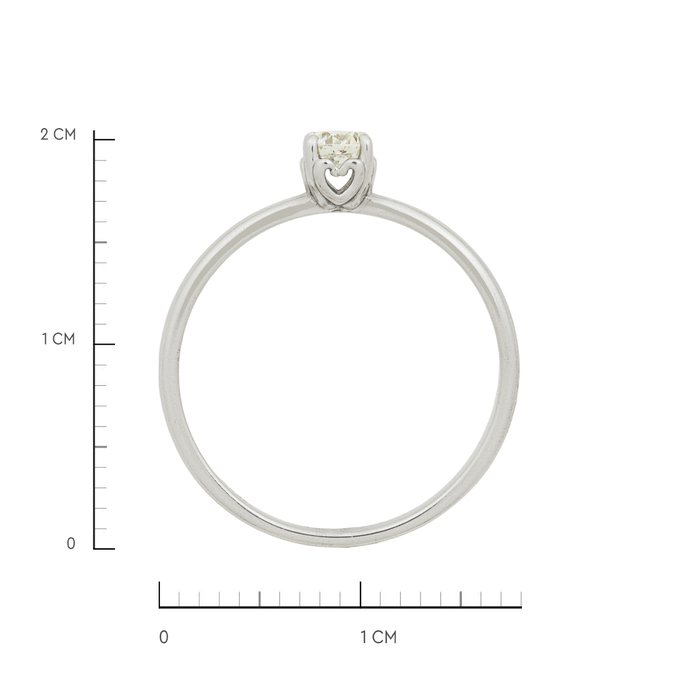 Кольцо из золота 585 пробы c бриллиантом, Л 5207 9912 за 35120