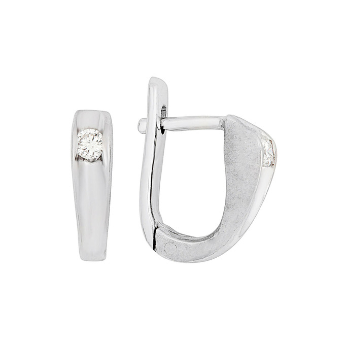 Серьги из золота 585 пробы c бриллиантами, Л 3309 7885 за 43200