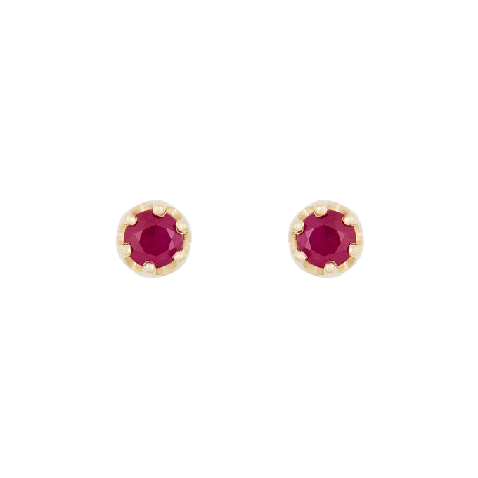 Серьги из золота 585 пробы c рубинами, К 0000 3448 за 21800