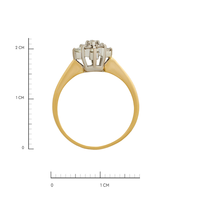 Кольцо из золота 750 пробы c бриллиантами, Л 2811 6679 за 54950
