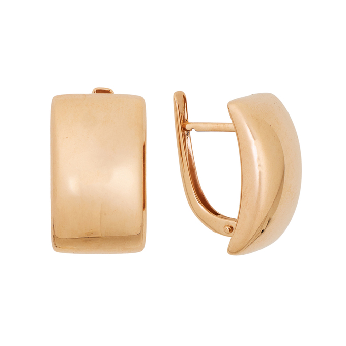 Серьги из красного золота 585 пробы