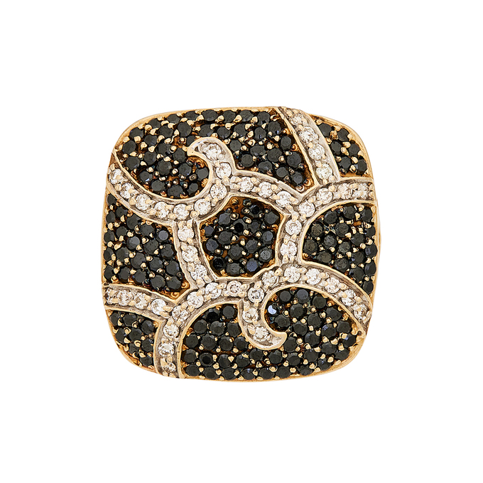 Кольцо из золота 585 пробы c бриллиантами и синтетическими камнями, Л 2811 4496 за 135800