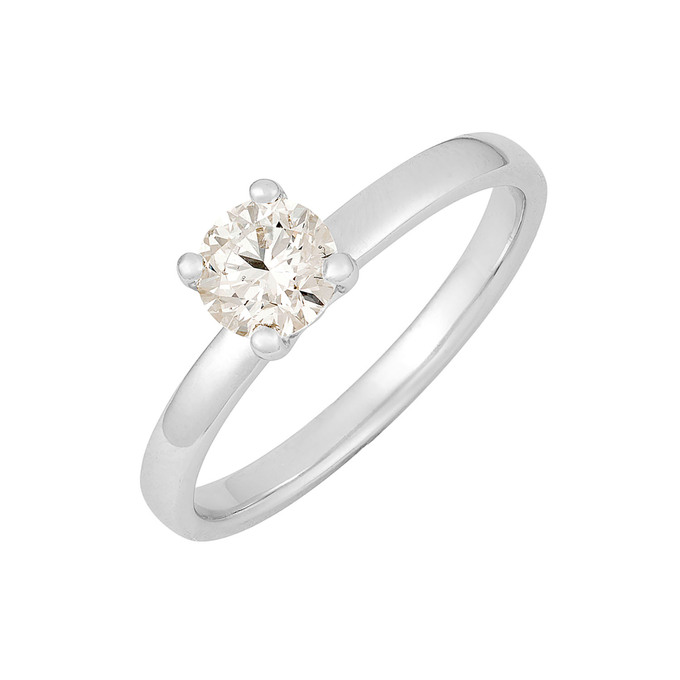 Кольцо из золота 585 пробы c бриллиантом