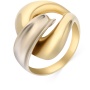 Кольцо из комбинированного золота 585 пробы 050327 фото 1