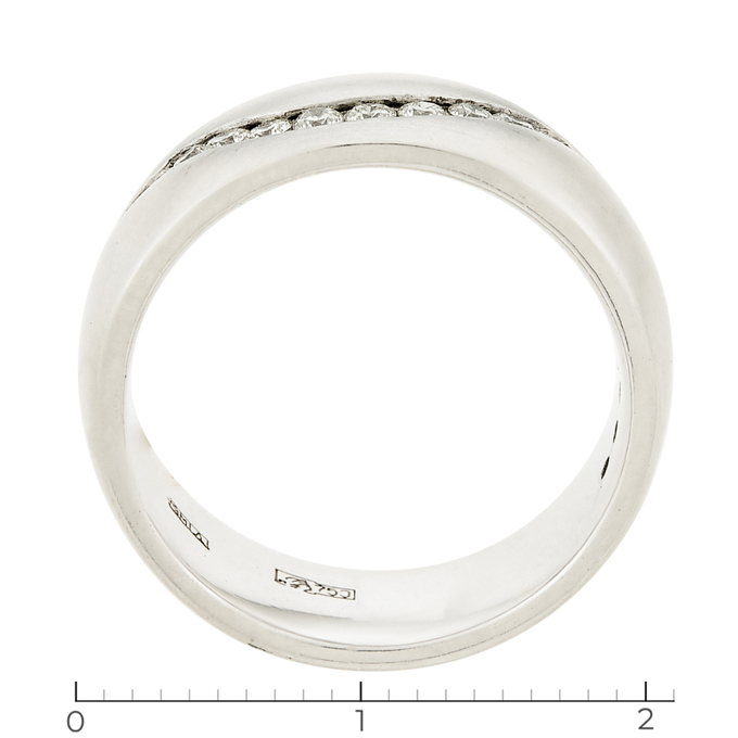 Кольцо из белого золота 750 пробы c 18 бриллиантами, Л 2808 7459 за 87000