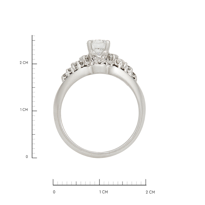 Кольцо из золота 750 пробы c бриллиантами, Л 6101 8319 за 270000